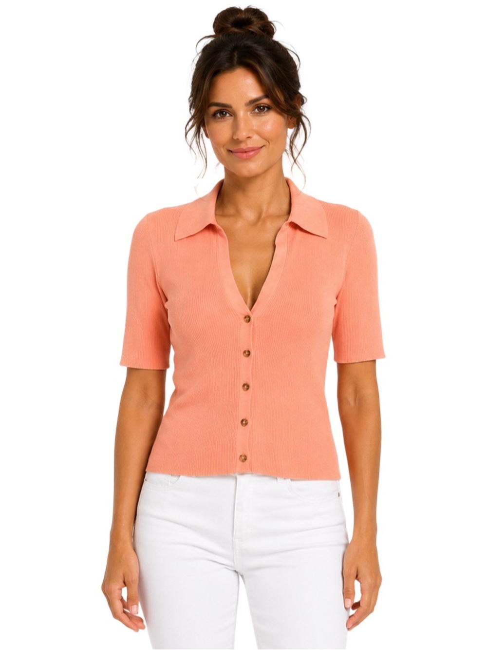 Vintage INTERMIX button front polo. EUC